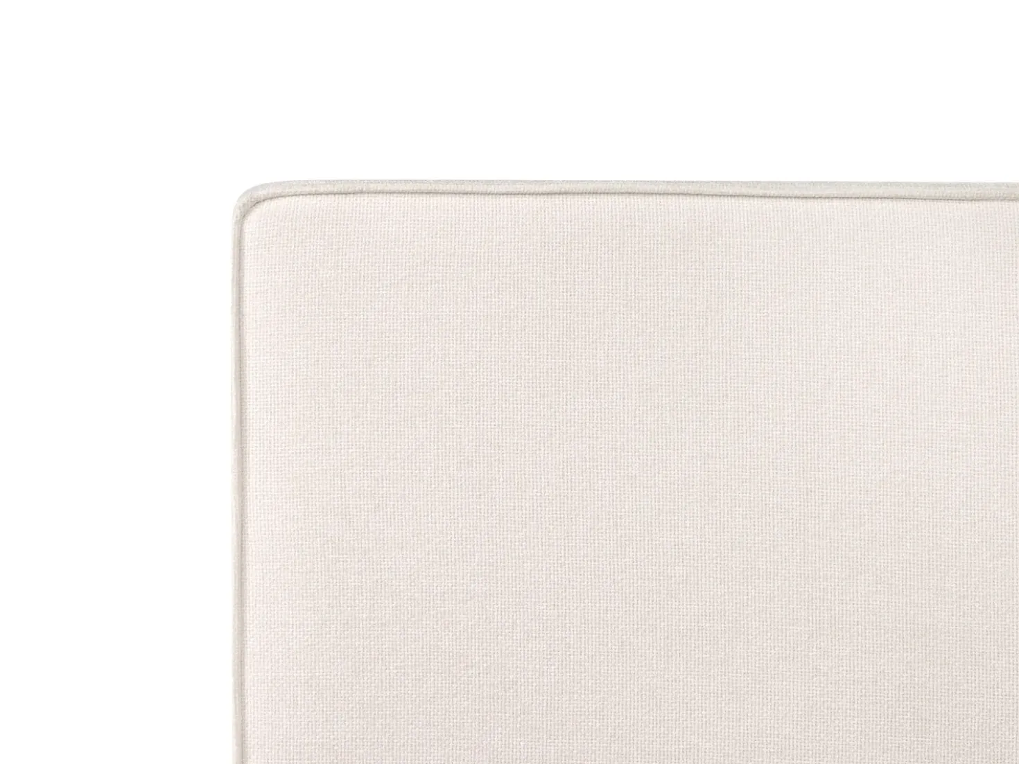 Letto contenitore Tessuto LAGARDE 160 x 200 cm Bianco sporco