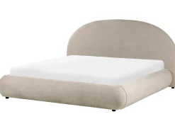 Letto contenitore Tessuto GRASSE 180 x 200 cm Tortora