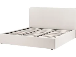 Letto contenitore Tessuto BRENON 180 x 200 cm Beige chiaro