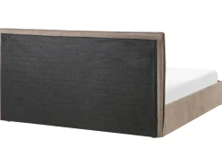 Letto contenitore Tessuto TARASCON 180 x 200 cm Tortora