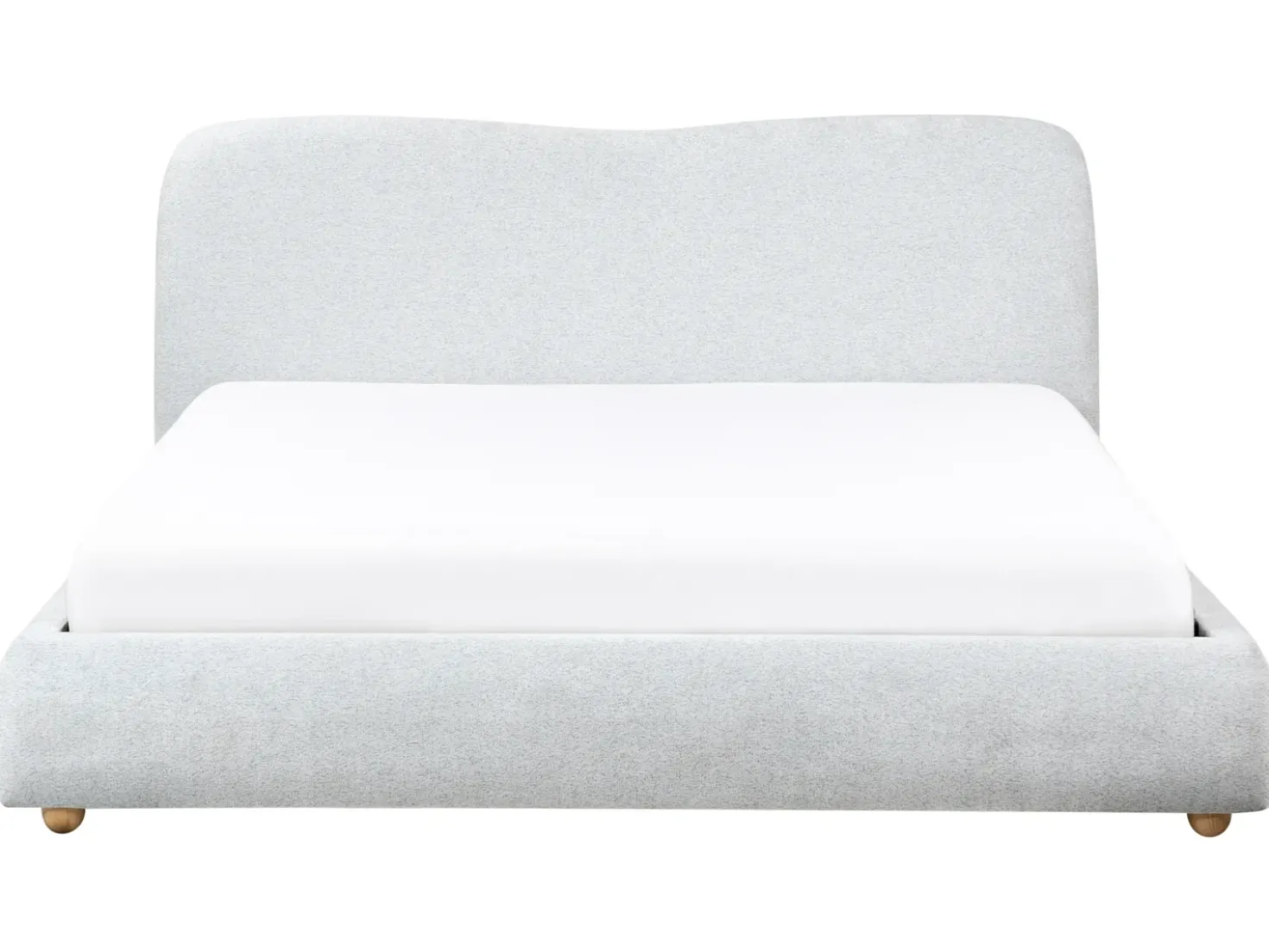 Letto contenitore Tessuto BLAGNAC 180 x 200 cm Grigio chiaro