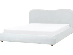 Letto contenitore Tessuto BLAGNAC 180 x 200 cm Grigio chiaro