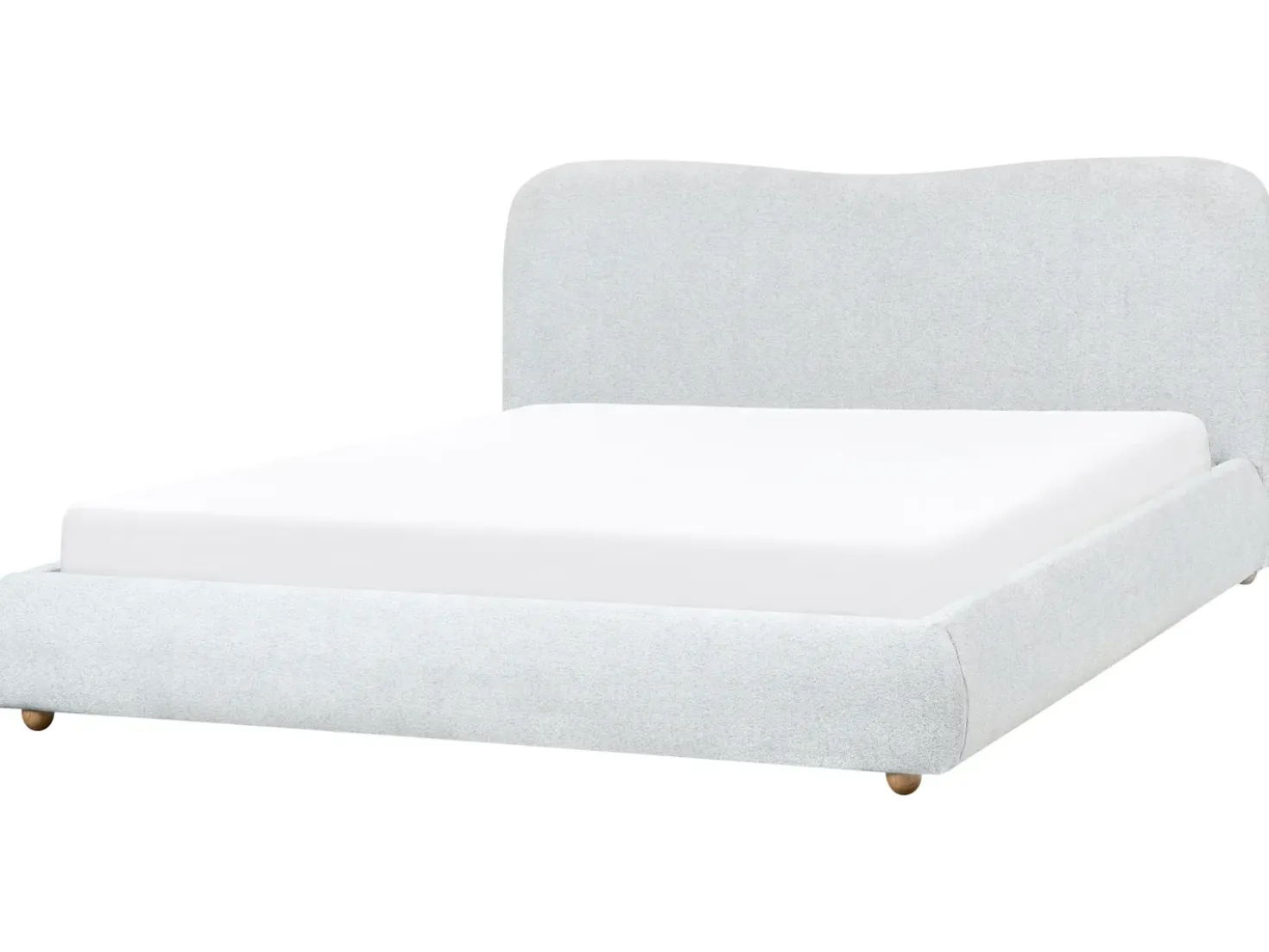 Letto contenitore Tessuto BLAGNAC 180 x 200 cm Grigio chiaro