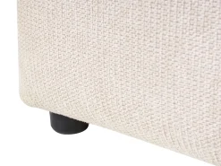 Letto contenitore Tessuto NOYON 180 x 200 cm Beige chiaro