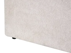 Letto contenitore Tessuto BASTON 180 x 200 cm Beige chiaro