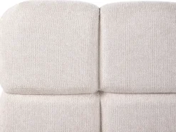 Letto contenitore Tessuto BASTON 180 x 200 cm Beige chiaro