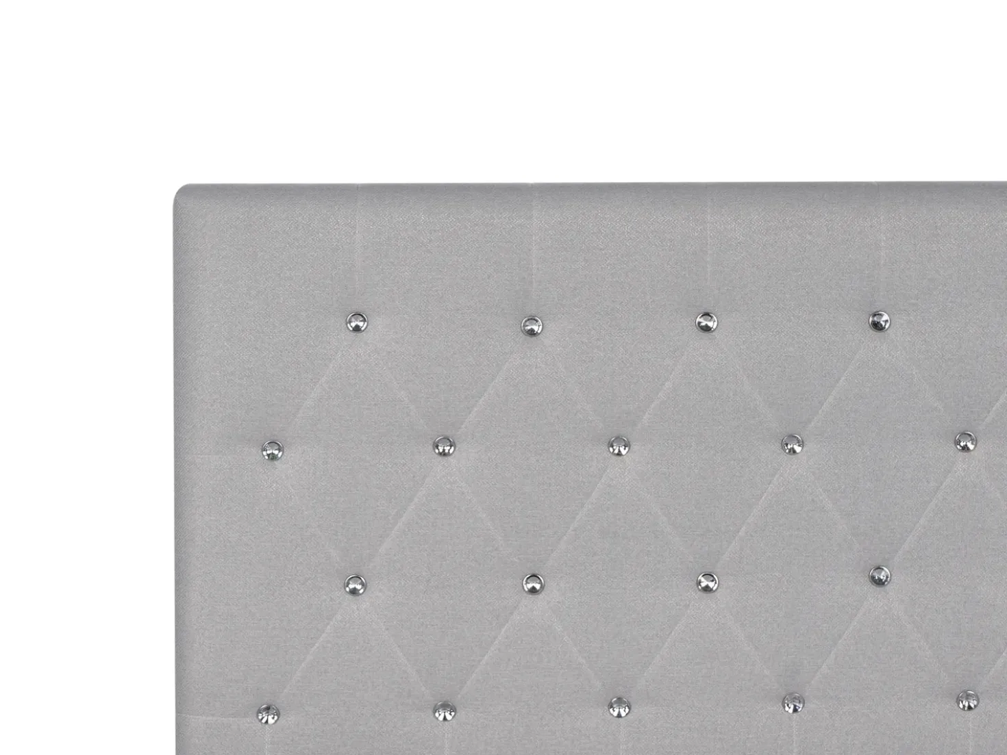 Letto contenitore Tessuto AMIENS 180 x 200 cm Grigio chiaro