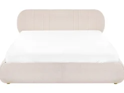 Letto contenitore Tessuto CAMPAN 180 x 200 cm Beige chiaro