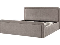 Letto contenitore Tessuto VIVIERS 180 x 200 cm Tortora