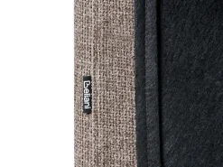 Letto contenitore Tessuto VIVIERS 180 x 200 cm Tortora