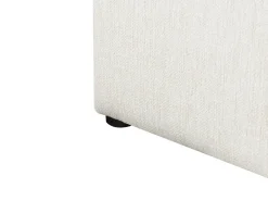 Letto contenitore Tessuto CASTELNAVET 180 x 200 cm Bianco sporco