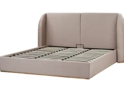 Letto contenitore Tessuto MONESTIER 180 x 200 cm Tortora