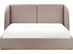 Letto contenitore Tessuto MONESTIER 180 x 200 cm Tortora