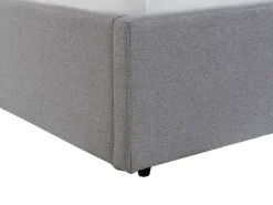 Letto contenitore Tessuto DREUX 180 x 200 cm Grigio chiaro