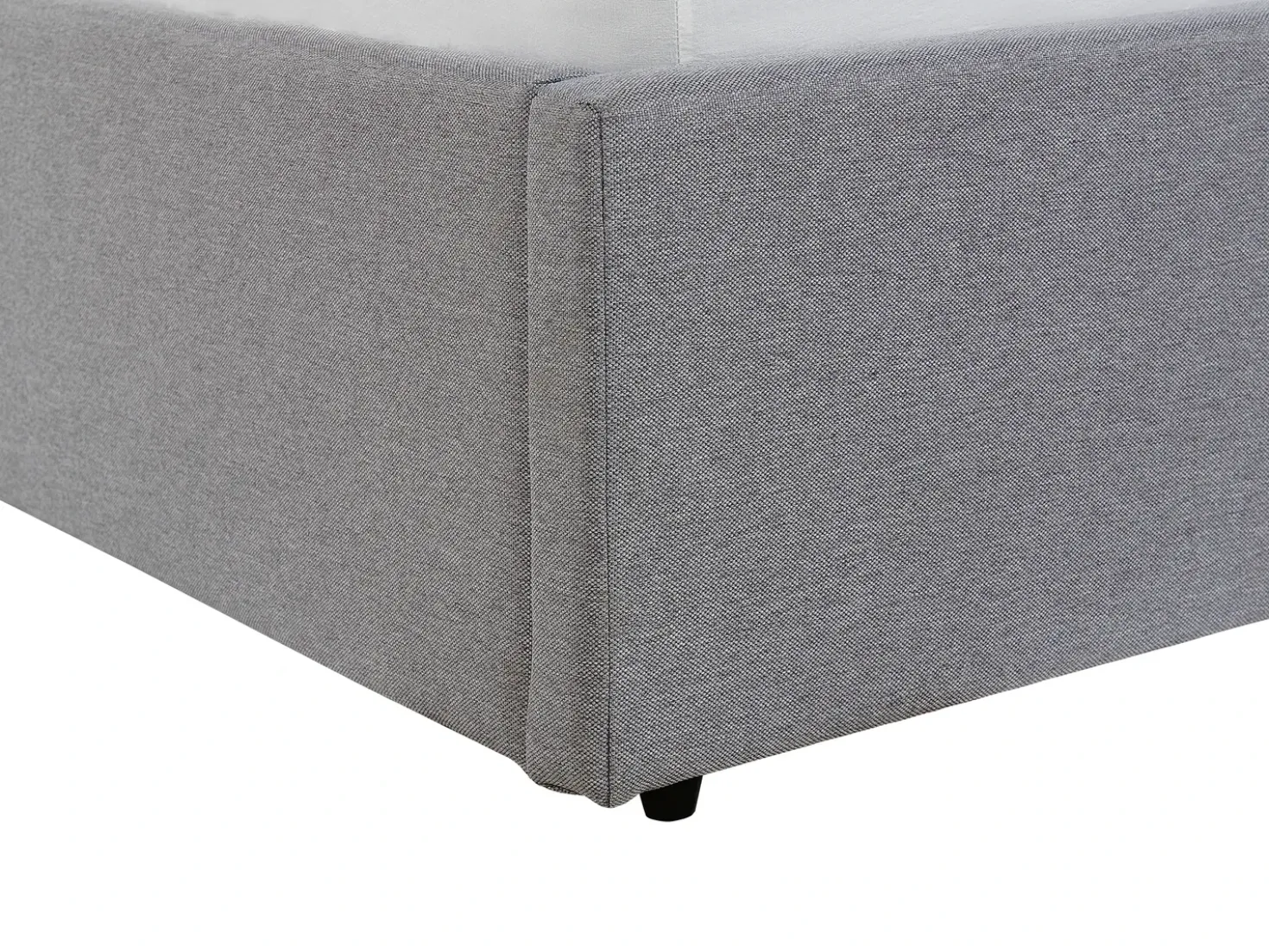 Letto contenitore Tessuto DREUX 180 x 200 cm Grigio chiaro
