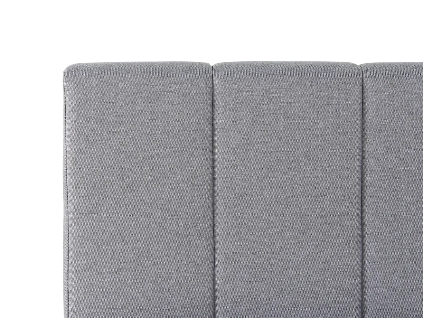 Letto contenitore Tessuto DREUX 180 x 200 cm Grigio chiaro