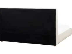 Letto contenitore Tessuto CAMPAGNE 180 x 200 cm Beige chiaro
