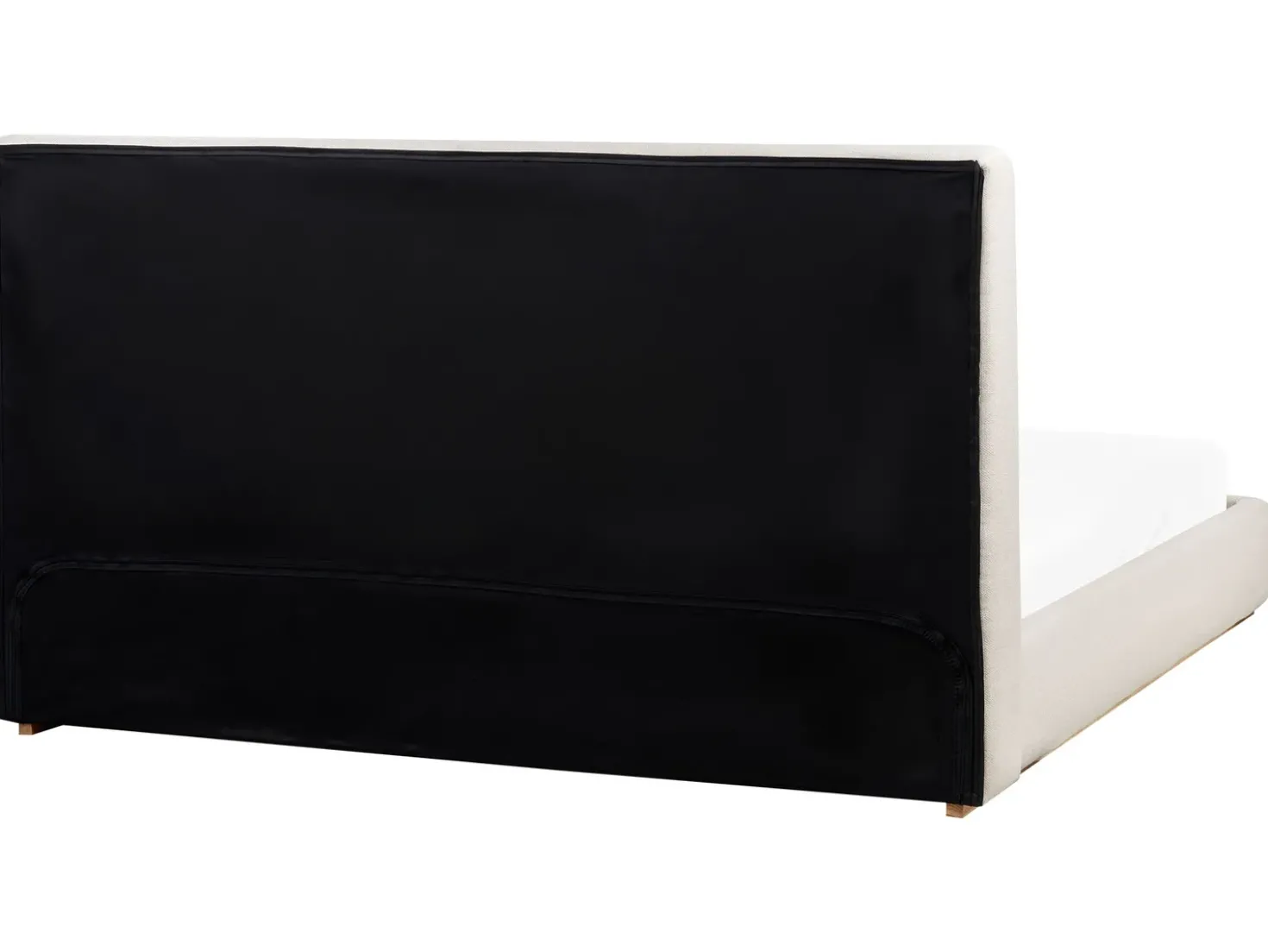 Letto contenitore Tessuto CAMPAGNE 180 x 200 cm Beige chiaro