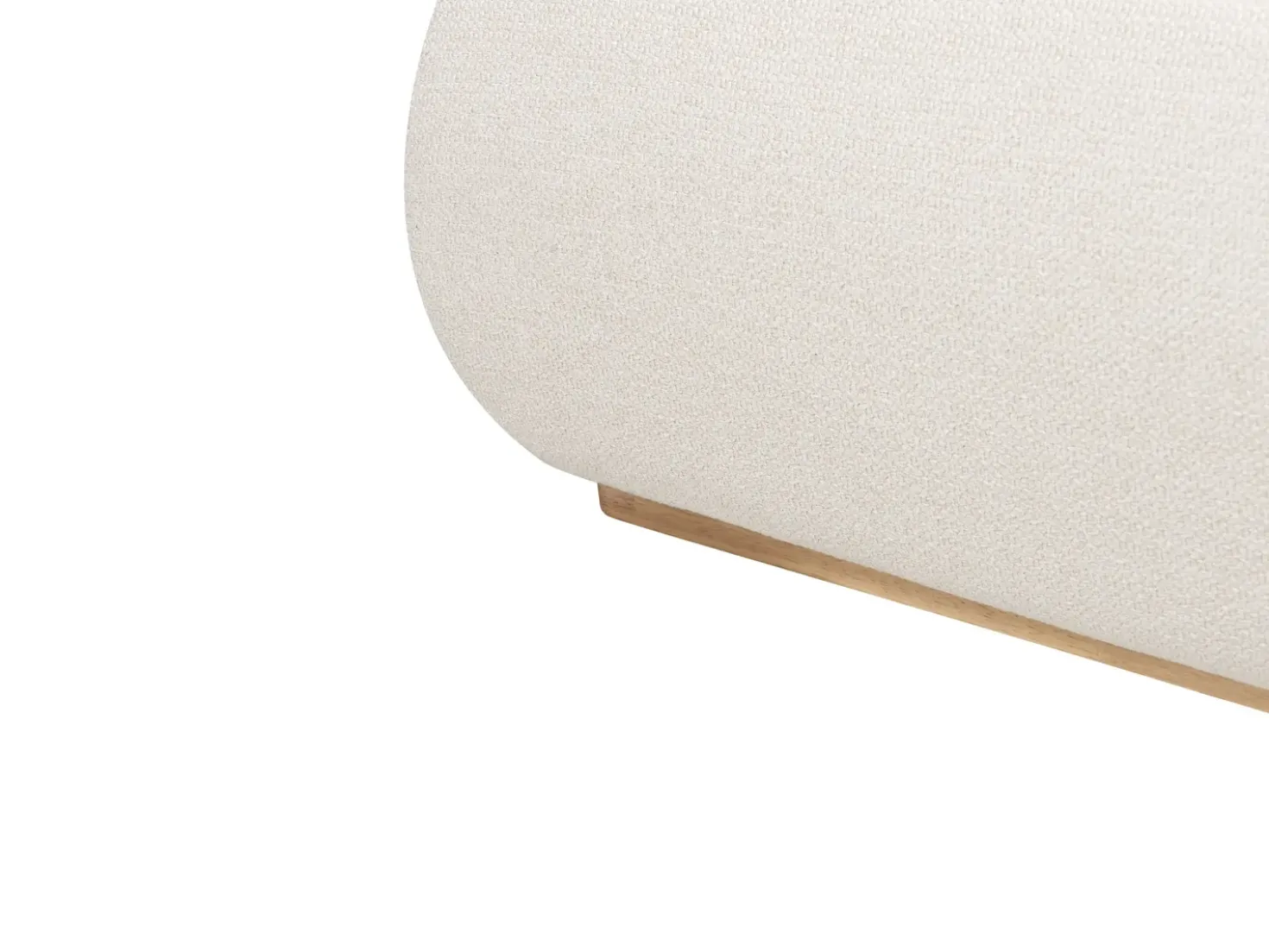 Letto contenitore Tessuto CAMPAGNE 180 x 200 cm Beige chiaro