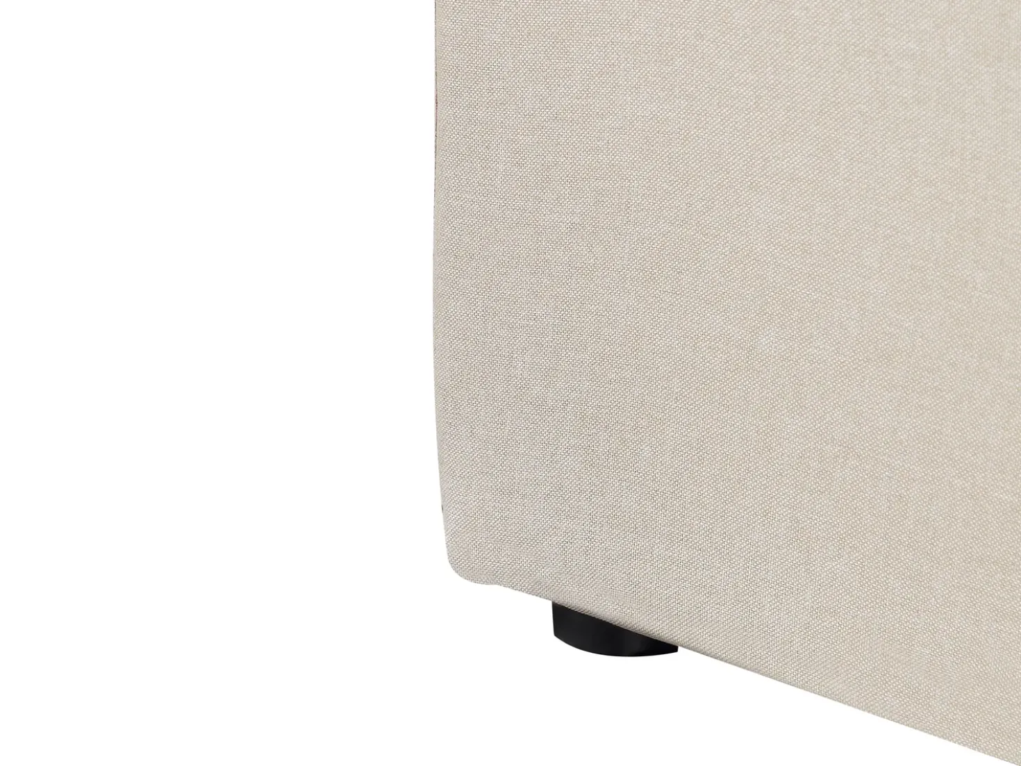 Letto contenitore Tessuto RENNES 160 x 200 cm Beige