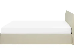 Letto contenitore Tessuto ORBEY 180 x 200 cm Beige chiaro