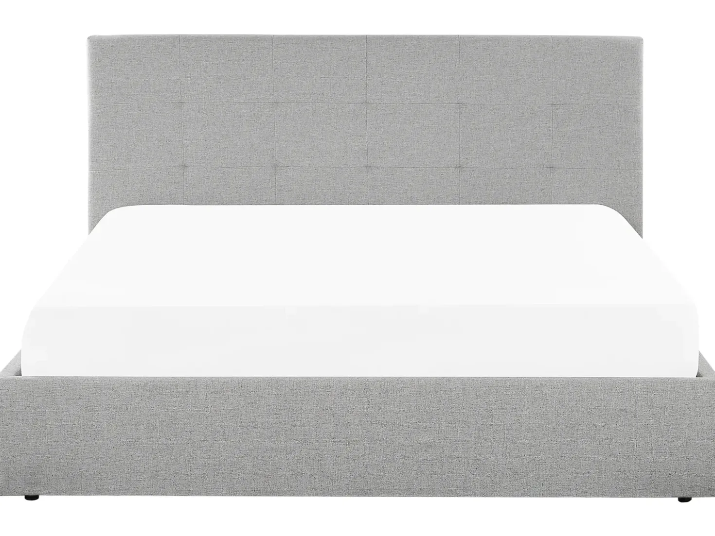 Letto contenitore Tessuto LORIENT 180 x 200 cm Grigio