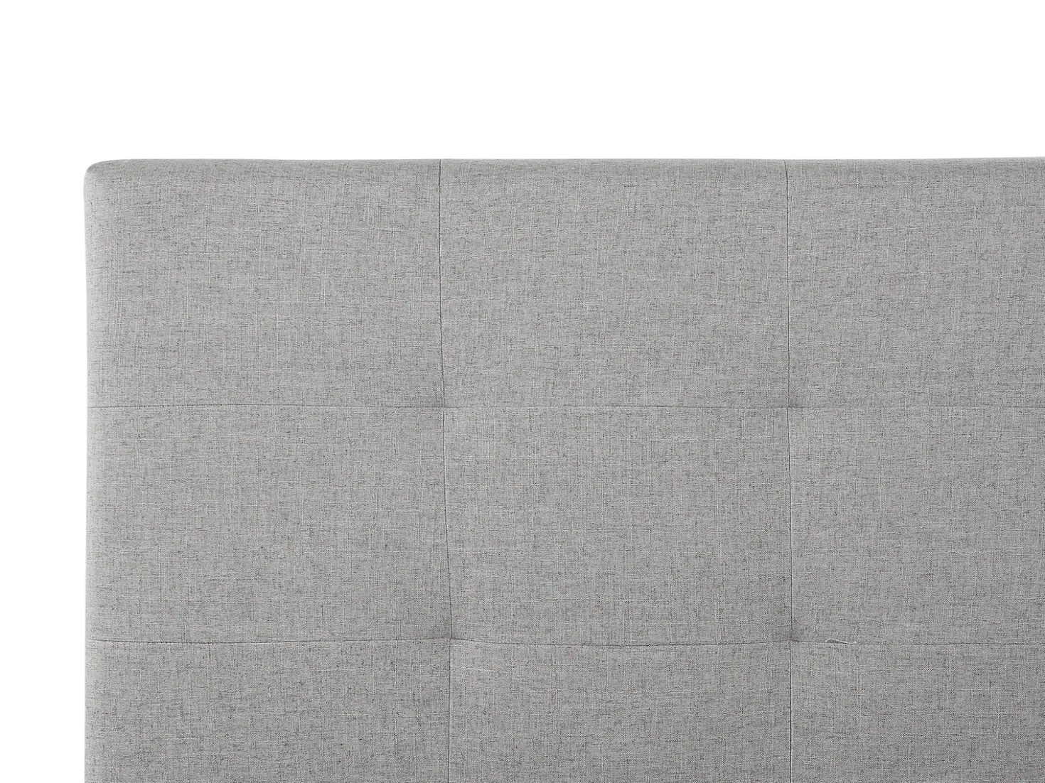 Letto contenitore Tessuto LORIENT 180 x 200 cm Grigio