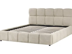 Letto contenitore Tessuto NOYON 180 x 200 cm Tortora