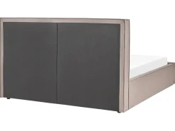 Letto contenitore Tessuto MOISSAC 160 x 200 cm Tortora