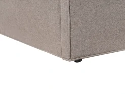 Letto contenitore Tessuto MOISSAC 160 x 200 cm Tortora
