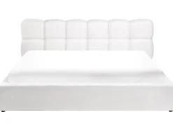 Letto contenitore Tessuto BASTON 180 x 200 cm Bianco sporco