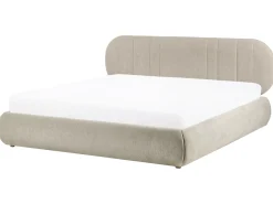 Letto contenitore Tessuto CAMPAN 180 x 200 cm Tortora
