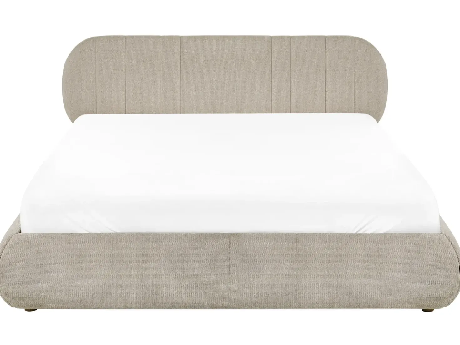 Letto contenitore Tessuto CAMPAN 180 x 200 cm Tortora