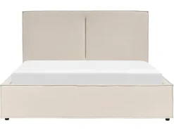 Letto contenitore Tessuto MOISSAC 160 x 200 cm Beige