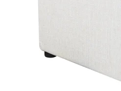 Letto contenitore Tessuto LAGORD 180 x 200 cm Bianco sporco