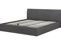 Letto contenitore Tessuto ORBEY 180 x 200 cm Grigio