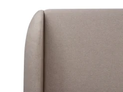 Letto contenitore Tessuto MONESTIER 160 x 200 cm Tortora