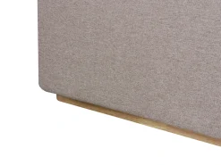 Letto contenitore Tessuto MONESTIER 160 x 200 cm Tortora