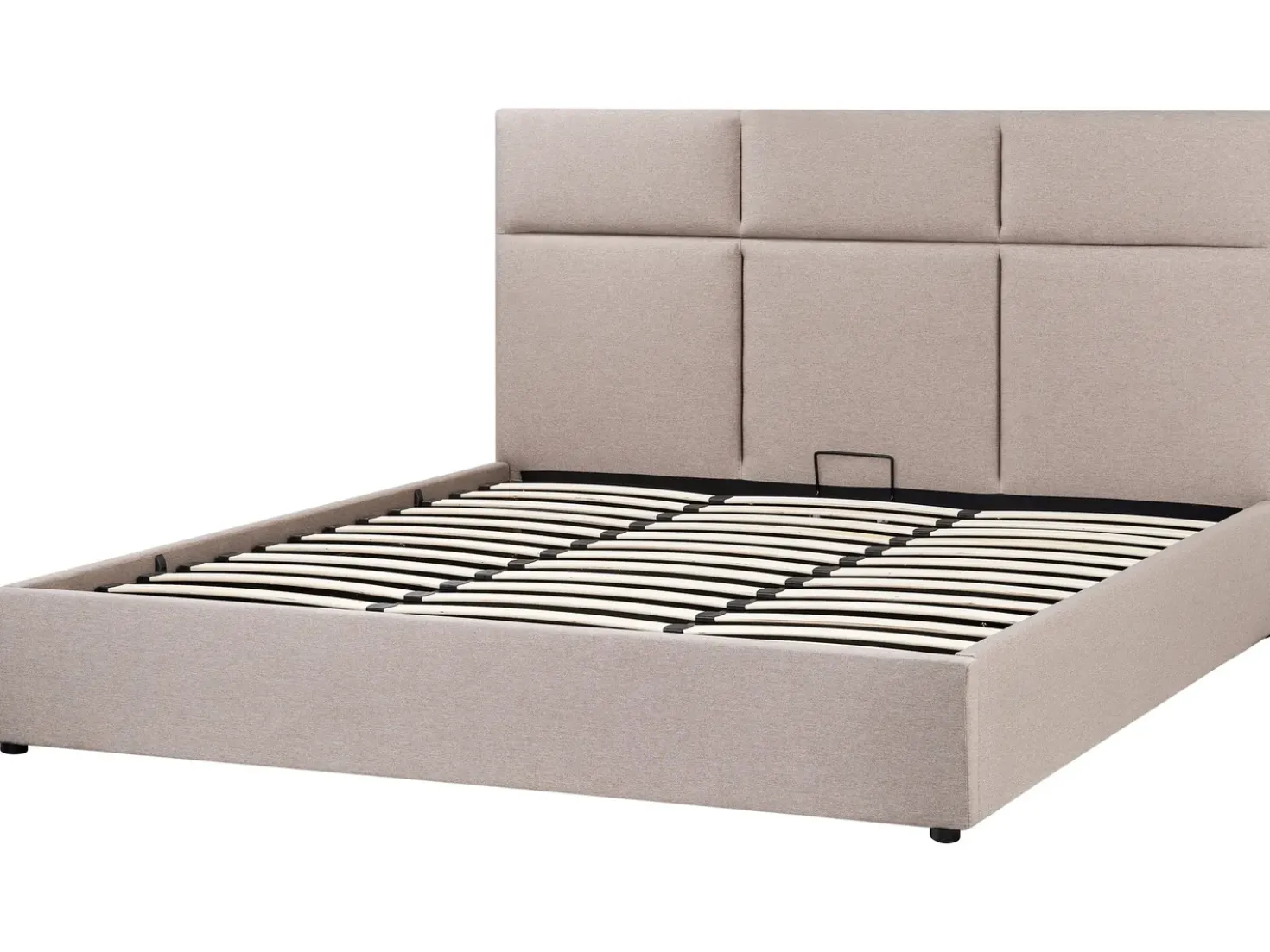 Letto contenitore Tessuto LAGORD 180 x 200 cm Tortora