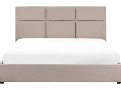 Letto contenitore Tessuto LAGORD 180 x 200 cm Tortora