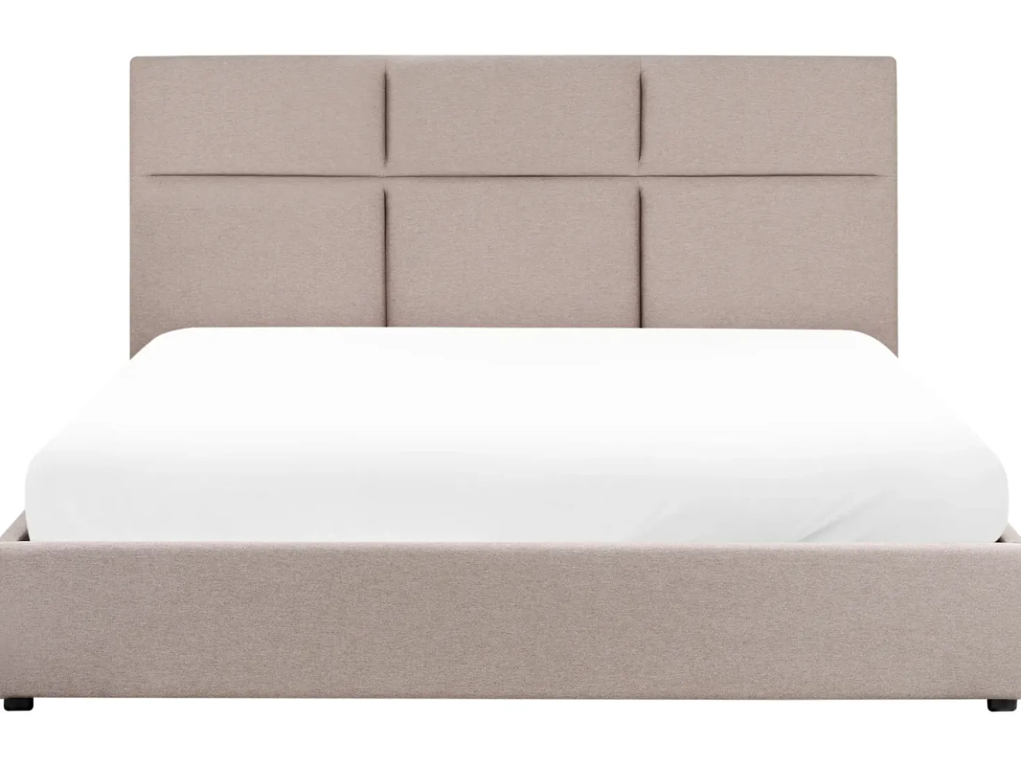 Letto contenitore Tessuto LAGORD 180 x 200 cm Tortora