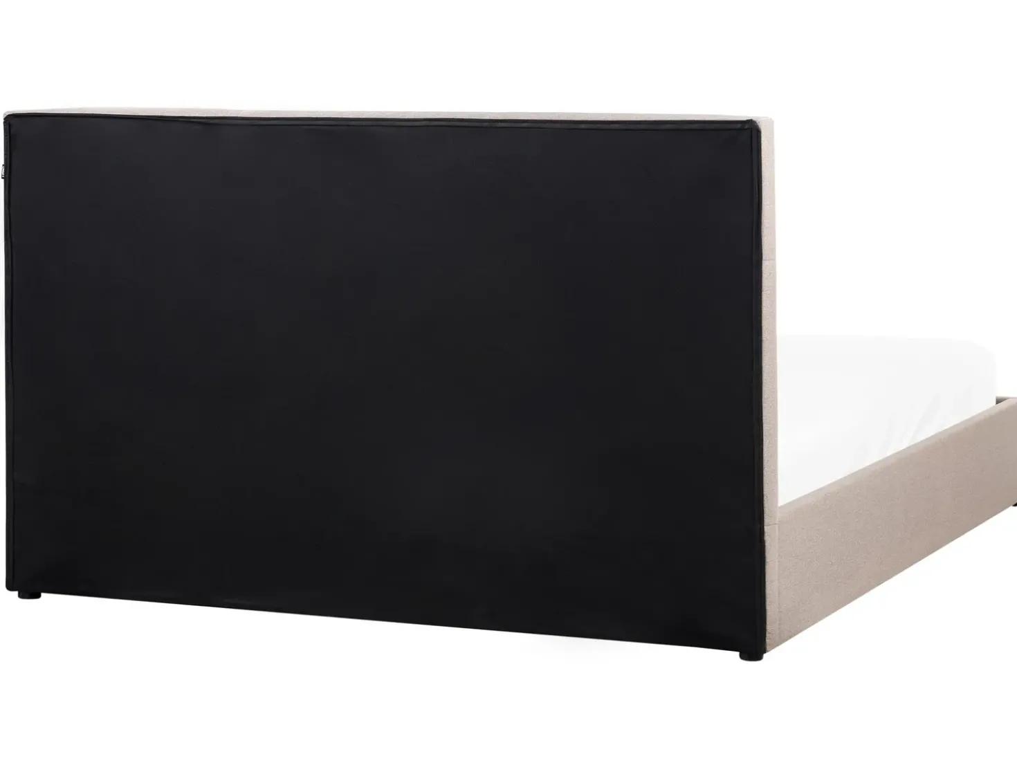 Letto contenitore Tessuto LAGORD 180 x 200 cm Tortora