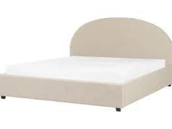 Letto contenitore Tessuto VAUCLUSE 180 x 200 cm Beige sabbia