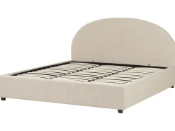 Letto contenitore Tessuto VAUCLUSE 180 x 200 cm Beige sabbia