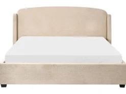 Letto contenitore Tessuto BERNAY 180 x 200 cm Tortora