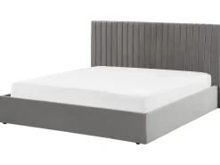 Letto contenitore Velluto VION 180 x 200 cm Grigio