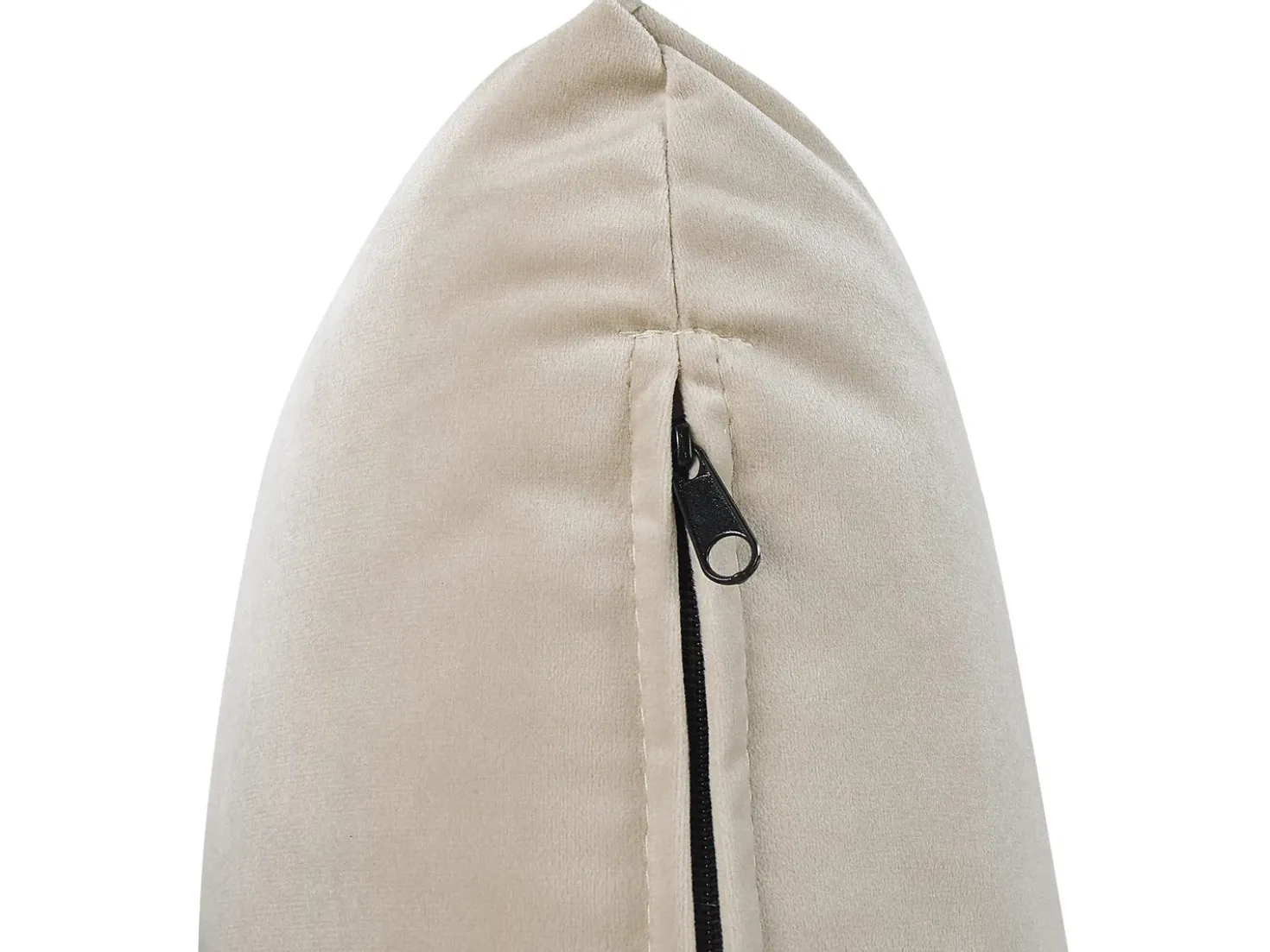Letto contenitore Velluto BATILLY 180 x 200 cm Beige chiaro
