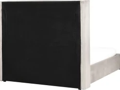 Letto contenitore Velluto LUBBON 140 x 200 cm Tortora