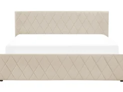 Letto contenitore Velluto ROCHEFORT 180 x 200 cm Beige