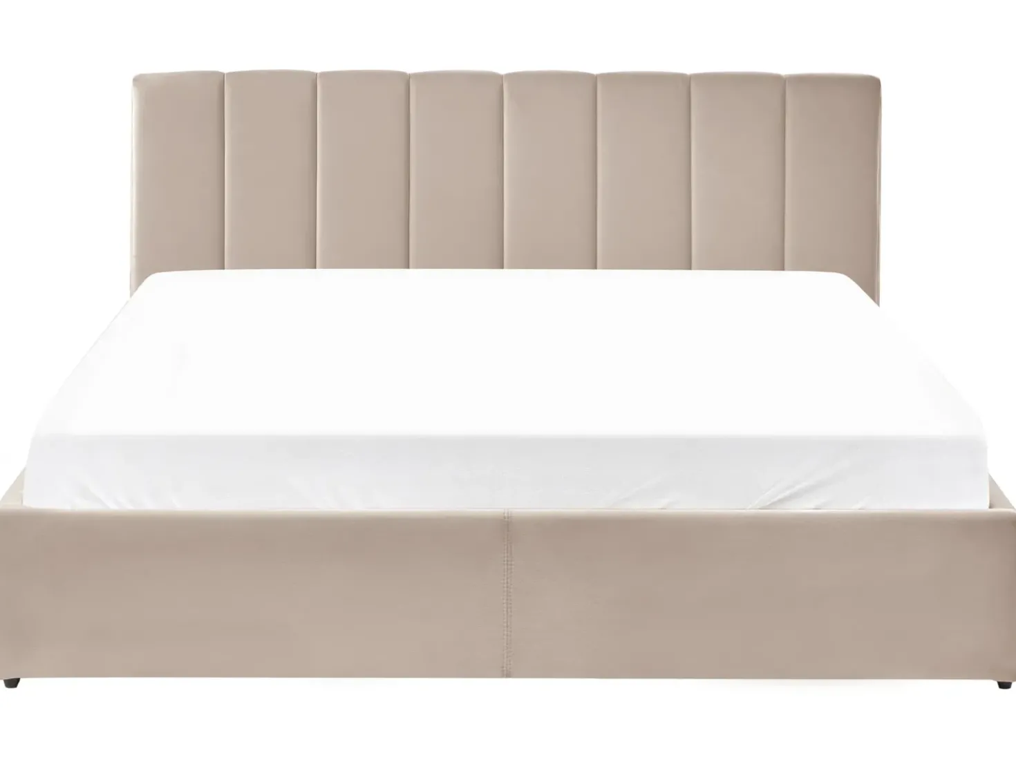 Letto contenitore Velluto DREUX 180 x 200 cm Tortora